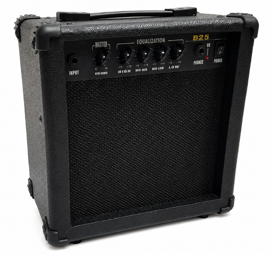 Ampli basse AMROVA 25 W — combo débutant
