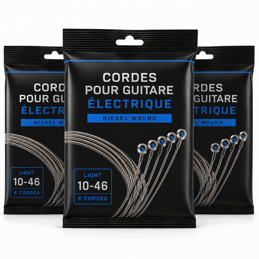 Lot de 3 jeux de cordes AMROVA pour guitare électrique