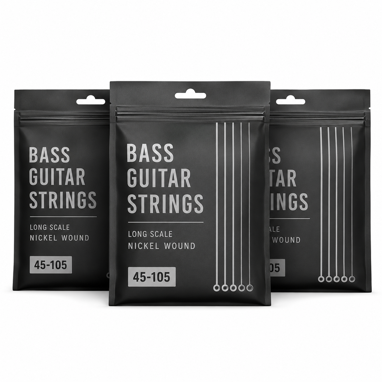 Lot de 3 jeux de cordes AMROVA pour basse électrique
