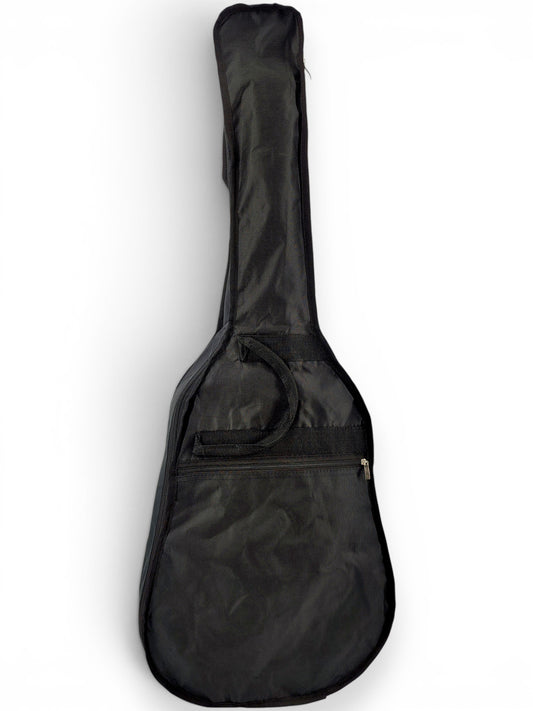 Housse de guitare AMROVA style sac à dos en nylon noir avec poche avant