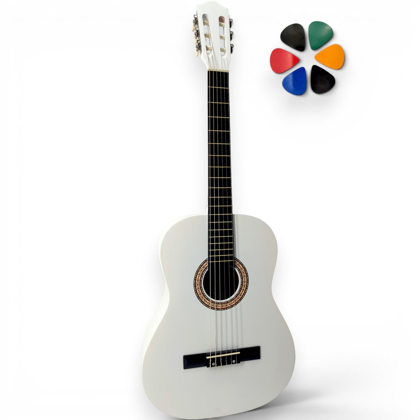 Guitare classique 1/2 enfant AMROVA (5-7 ans), guitare seule — coloris blanc