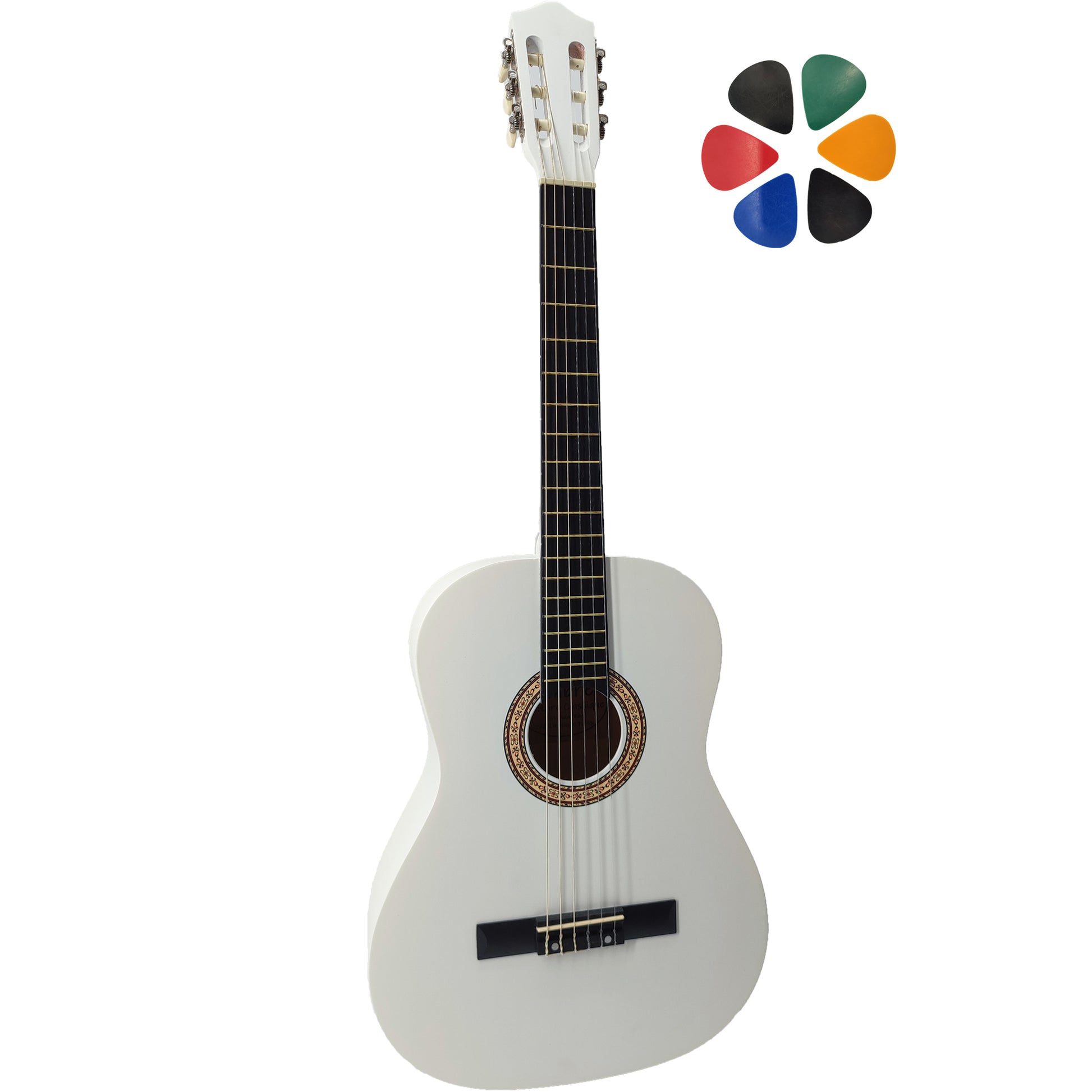 Guitare classique 3/4 enfant AMROVA (7-10 ans), guitare seule — coloris blanc