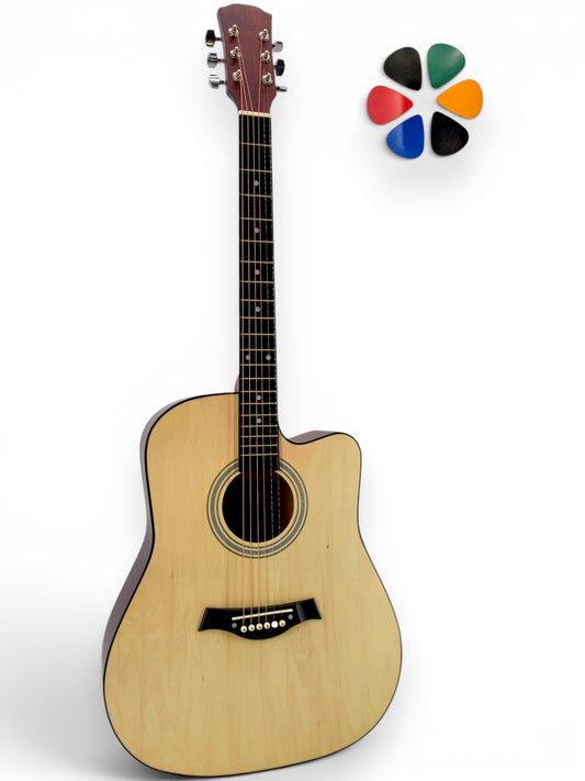 Guitare folk adulte AMROVA 41 pouces, guitare seule — coloris naturel