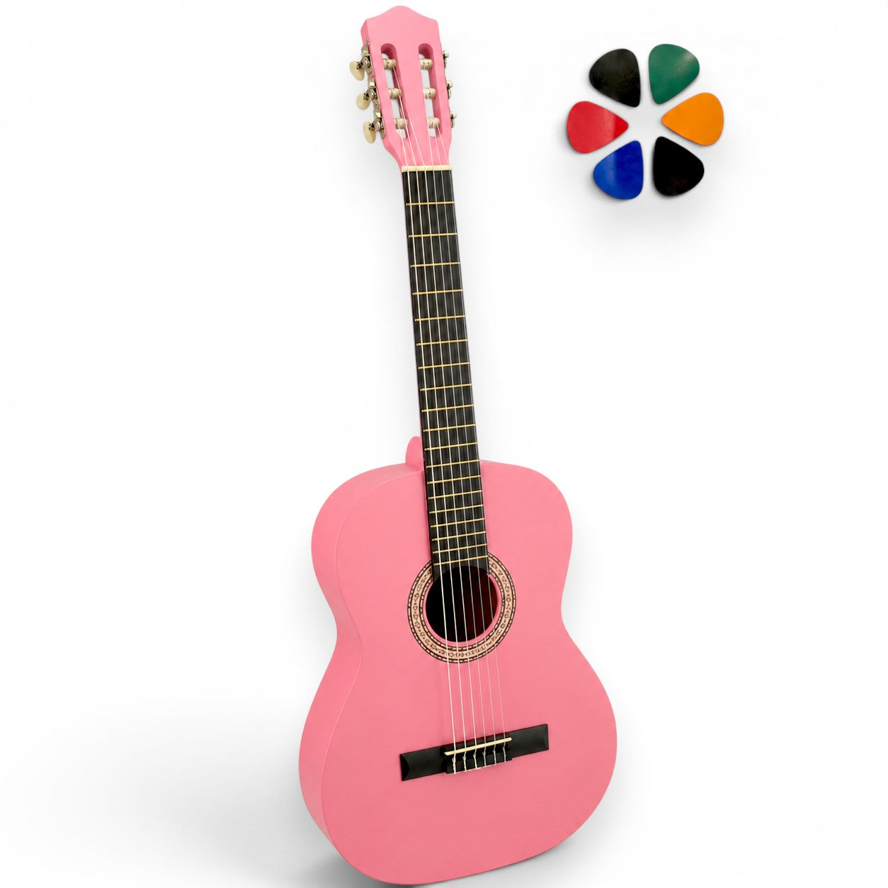 Guitare classique 1/2 enfant AMROVA (5-7 ans), guitare seule — coloris rose