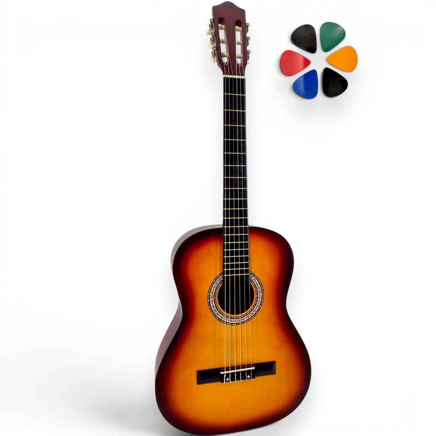 Guitare classique 1/2 enfant AMROVA (5-7 ans), guitare seule — coloris sunburst